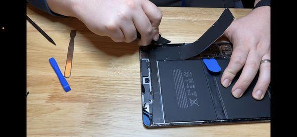 iPad Pro (mid-repair)