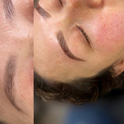 Before & After:
Brow Lamination & Stain