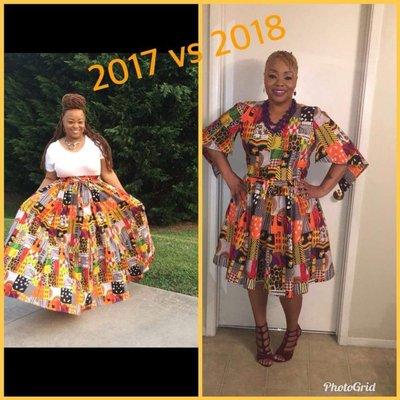 Refashioned this African skirt! It looks amazing.