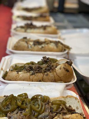 Catering: Frankies Philly Steak with Jalapeños