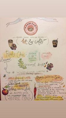 Autumn menu