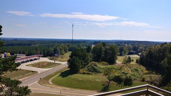 Looking south/east from the observation tower at Roosevelt State Park