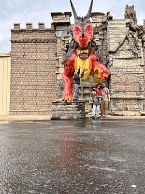 Dragon at entrance.