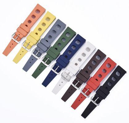 High quality Rally watch bands made from very dense rubber for performance, flexibility and comfort. Great for vintage and modern timepieces