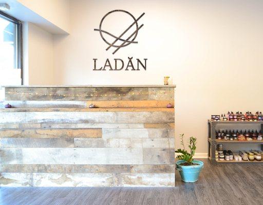 Ladan Spa Reception Wall