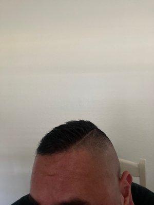 Skin fade and line up