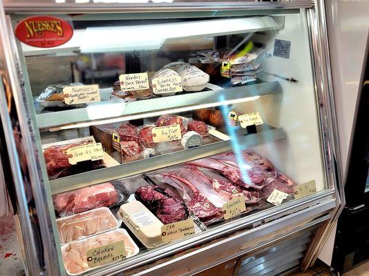 Variety of meats featuring Nueske's Applewood Smoked Meats