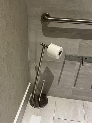 Broken toilet paper holder