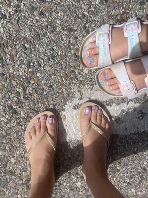 Mother and daughter pedis!