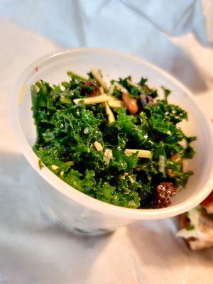 Kale salad close up