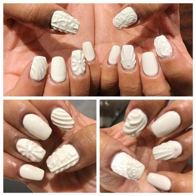 3D gel manicure