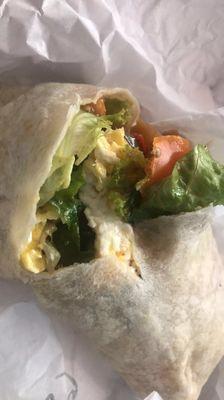 Veggie breakfast burrito $6 delicious