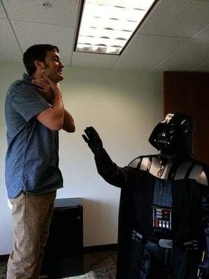 Darth Vader choking out the CEO