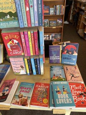 Beach reads display