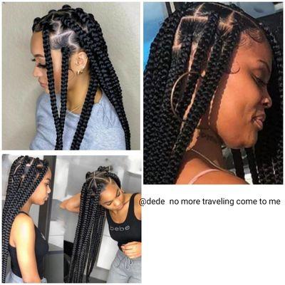 Knotles jumbo box braid