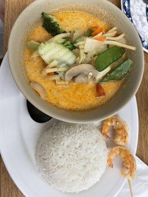 47. Special Yellow Curry Chicken with tofu instead of chicken