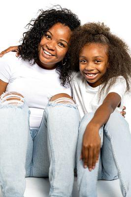 Mom and daughter photography