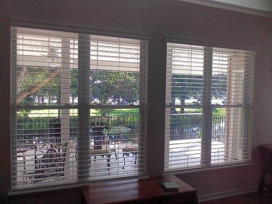 Fauxwood Blinds 2 1/2" slats