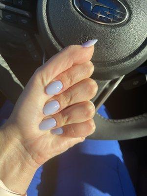 Love my periwinkle nails!