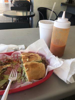 Torta y horchata! Deliciosas!