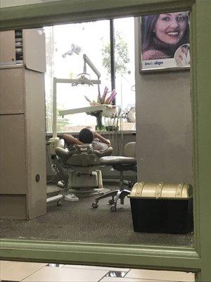 Clean, inviting, and relaxing-not the usual dentist's office.