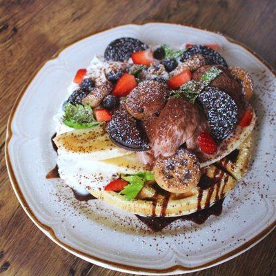 Choco holic waffle