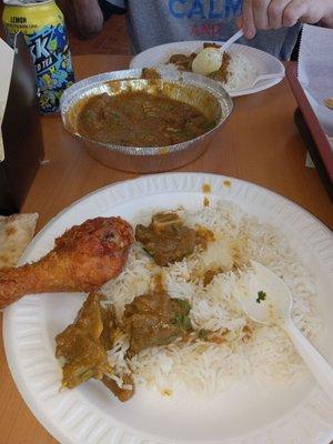 Fried Chicken and Lamb Curry