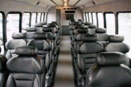 Interior of coach bus