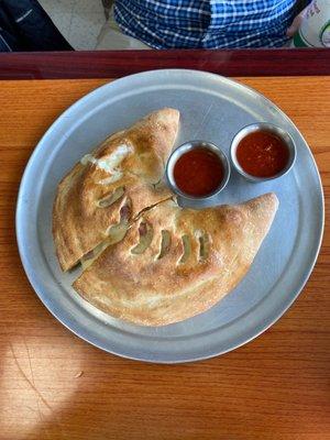 Calzone with sauce