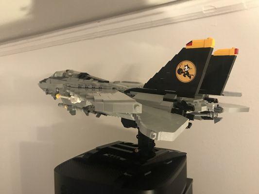 Why yes, this will be a Brickmania BKM1033 F-14 Tomcat on top of my server setup.