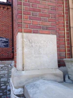 Cornerstone at st. Ambrose