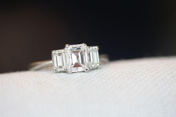 3 Stone Diamond Engagement Rings