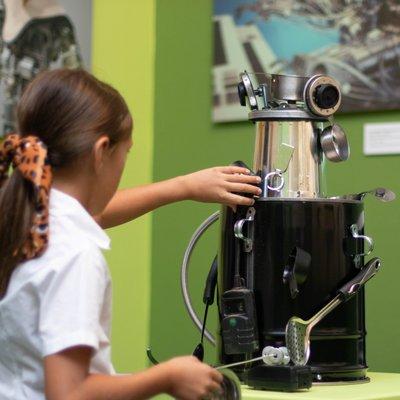 Build-a-Bot in our Robo Art exhibition, now through Jan. 2, 2022.