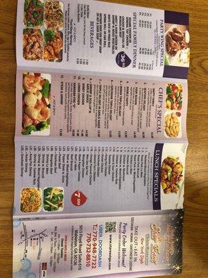 Menu side1 4/16/23