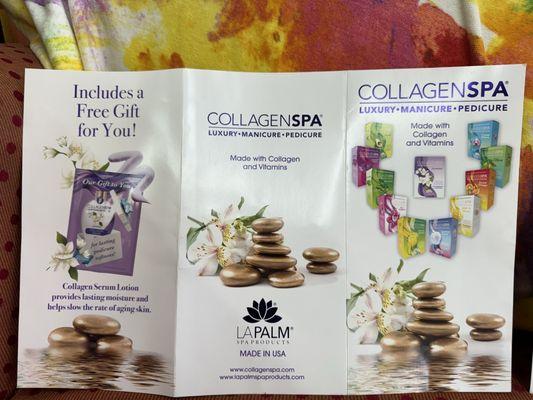 Pedicure collagen spa : $39