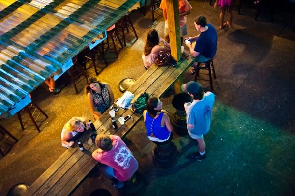 Bird's eye view of the best patio around.