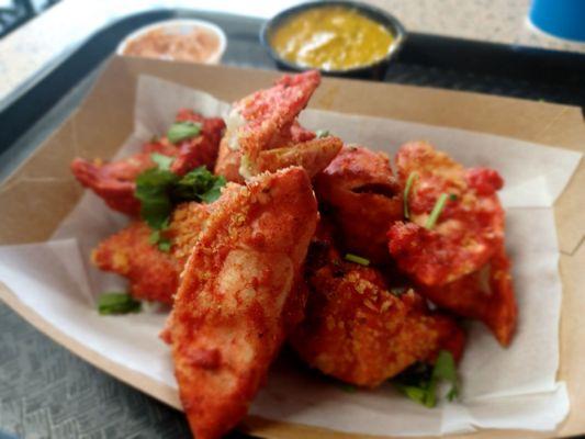 Fried Momo Combo (chicken beef pork and vegan)