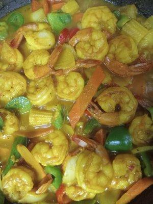 Curry shrimp