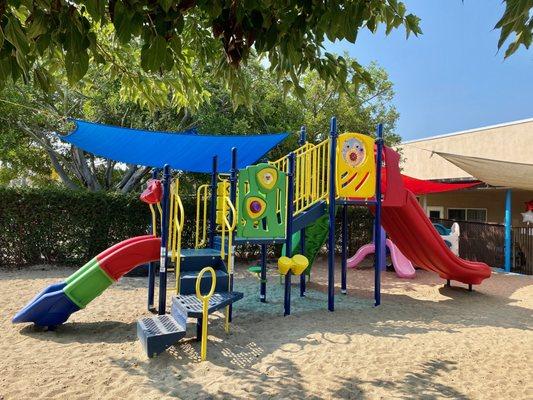 One of the many play structures on our Playground