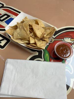 Chips and spicy salsa