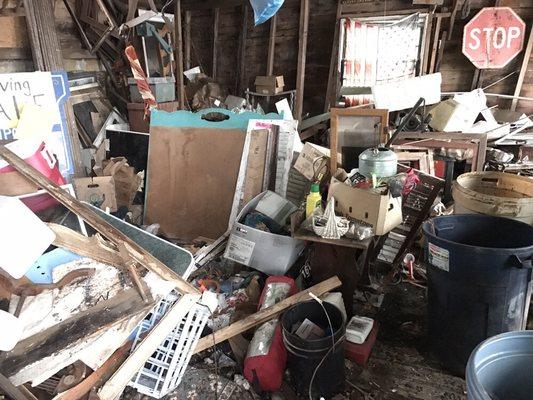 Way to much stuff, they needed to call Dan's Dump Runs LLC at (860)-389-6329