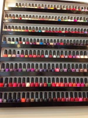 A variety of nail colors