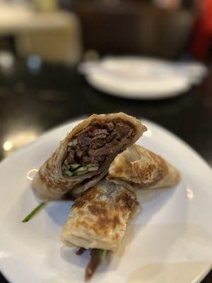 Braised Beef Scallion Rolls