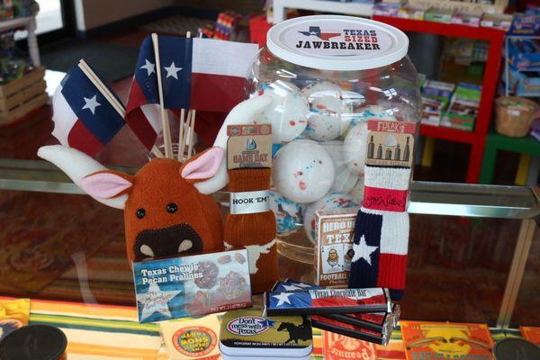 Texas souvenirs and treats.