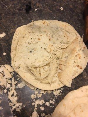 I bout these fresh made tortillas from Ponchita's in San Angelo, Tx in 2 days they looked like this , undercooked I want my $ back