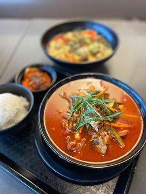 Soondubu Jjiggae [Spicy soft tofu stew]