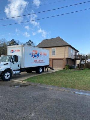 Two Story Home?  No Problem!  On Time Moving and Delivery uses all of the right equipment to move your belongings safely and securely.