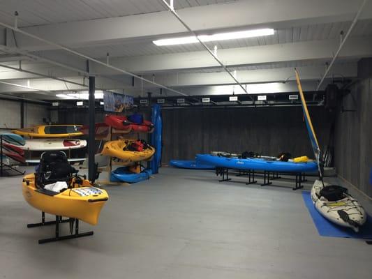 Our new Hobie kayak room