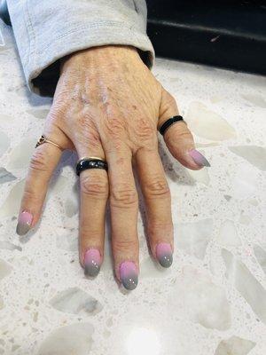 Changing color when the weather cold and warm,,acrylic nails for Ruth by Sidney,,,thanks Ruth