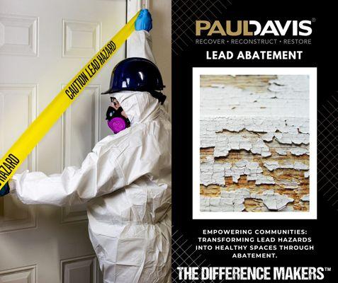 Transforming homes and ensuring safety one lead at a time!  Say goodbye to lead hazards with Paul Davis Restoration of Metro NYNJ.